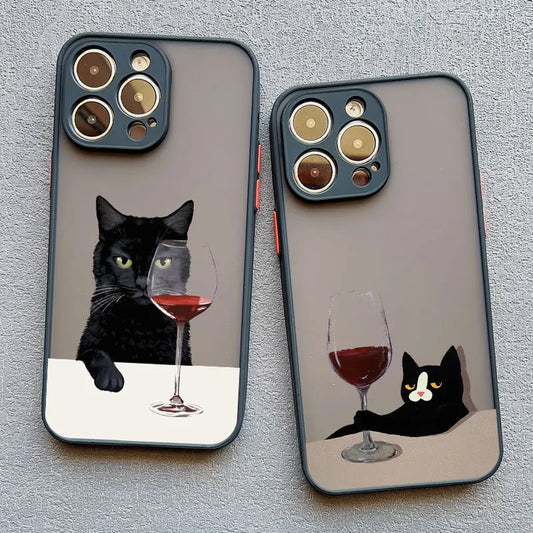 Lovely Cat Daily Life Phone Case For iPhones