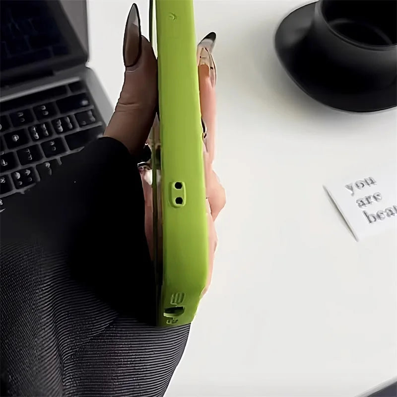Flower themed Silicone Phone Case For iPhone