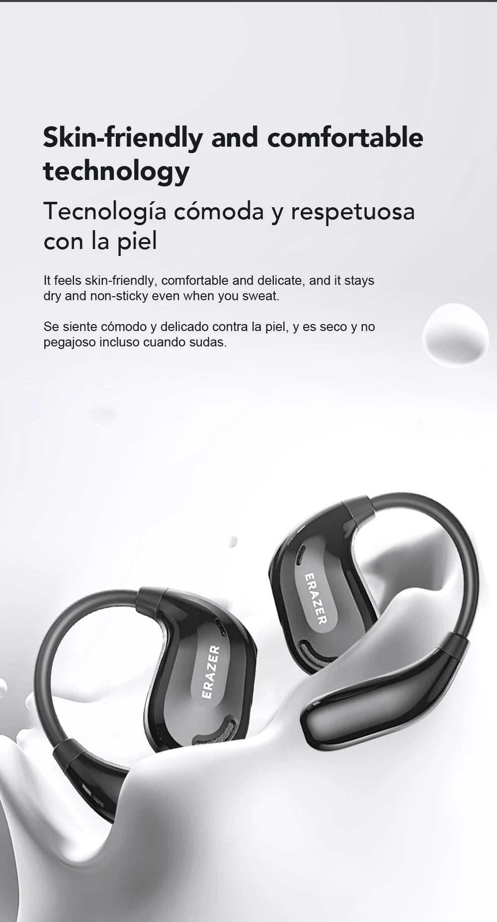 ERAZER XT66PRO Wireless Bluetooth Earphones with AI Translator Earbuds