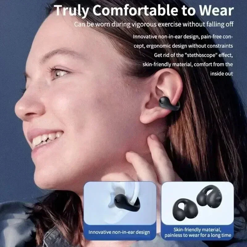 New Original T75 Bone Conduction Wireless Bluetooth Earphones