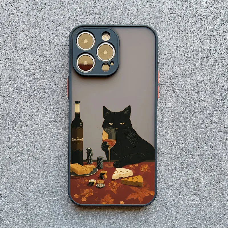 Funny Cat Daily Life Phone Case For iPhones
