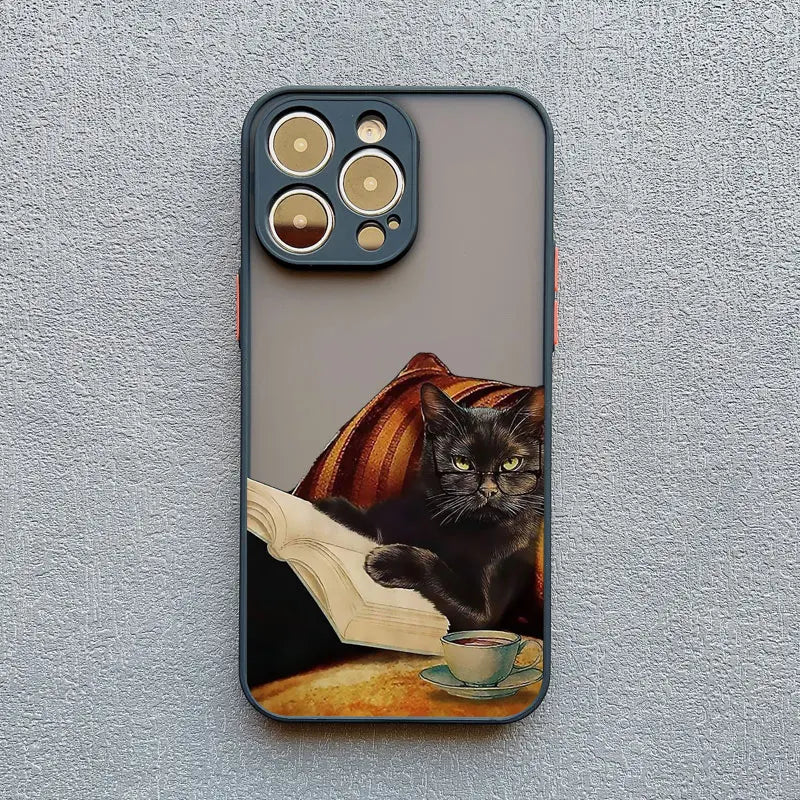 Funny Cat Daily Life Phone Case For iPhones
