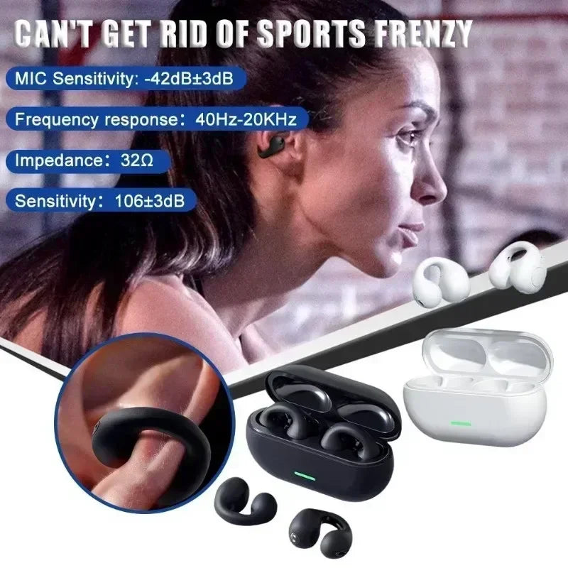 New Original T75 Bone Conduction Wireless Bluetooth  Earphones